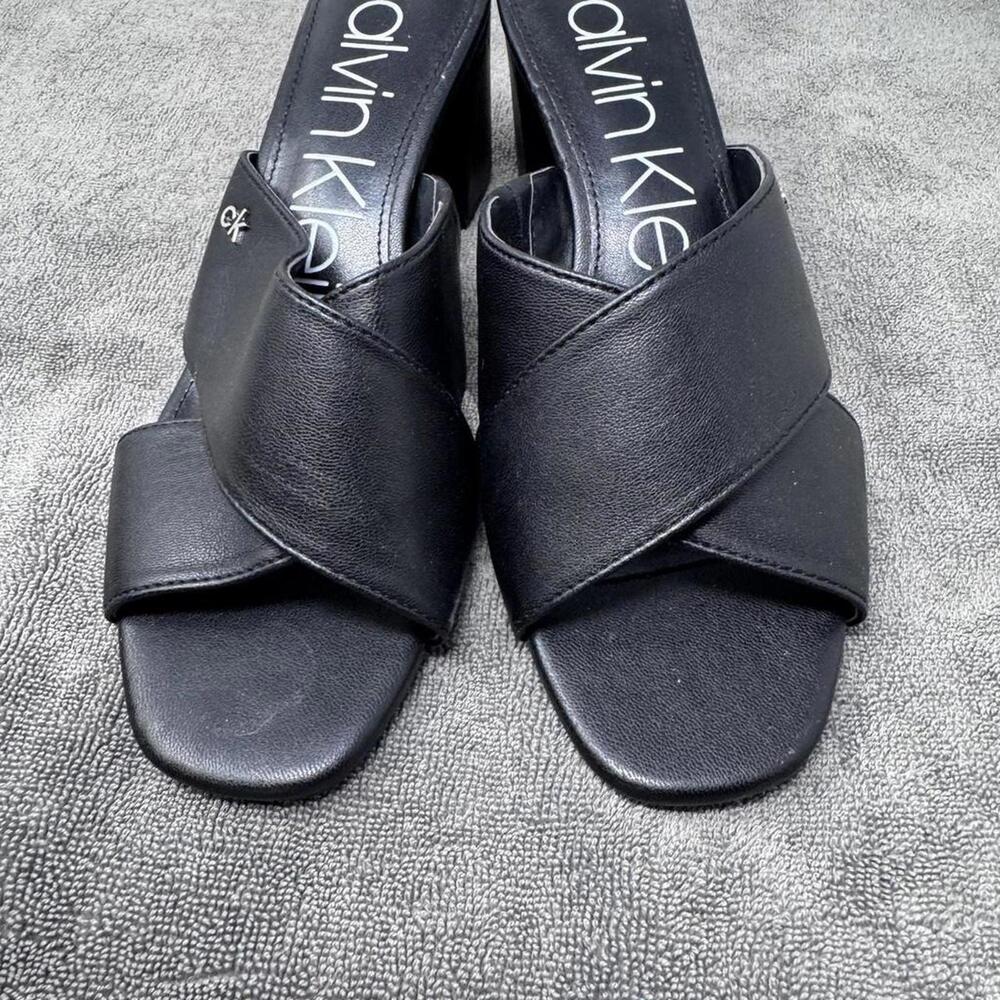 Calvin Klein Women 7.5 Black Heeled Sandals‎ - Picture 3 of 5